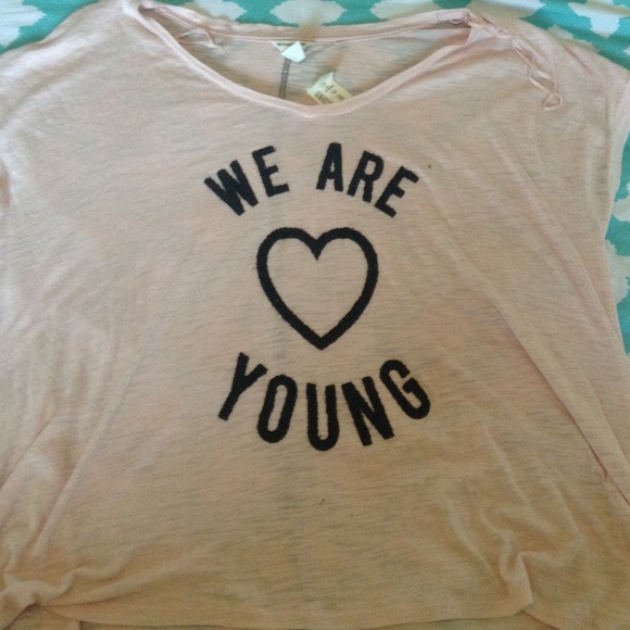 Bethany Mota "We are young❤️" top