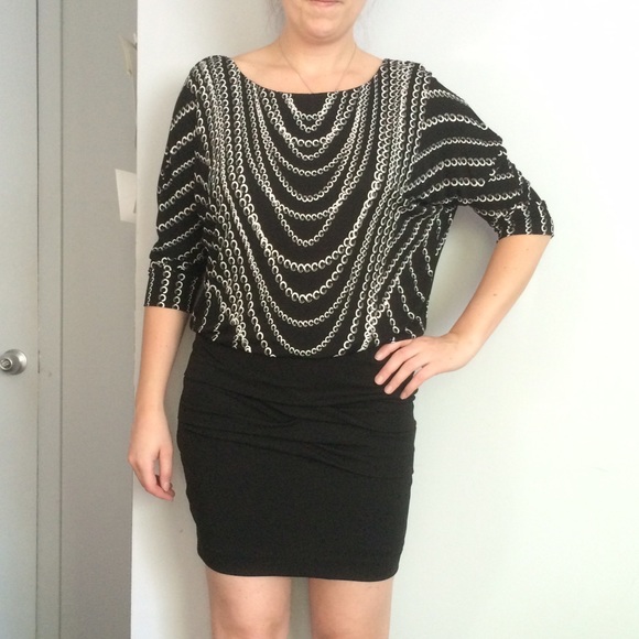 NEW Nicole Miller Blouson Dress- TAGS ON