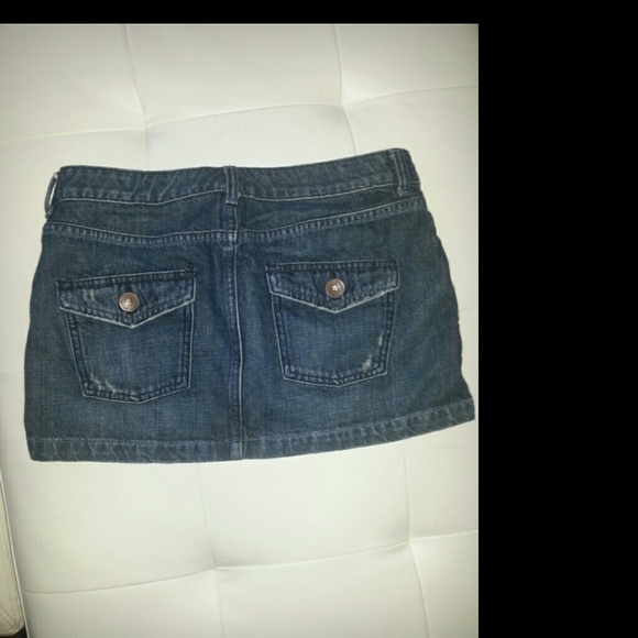 Mossimo dark wash mini jean skirt