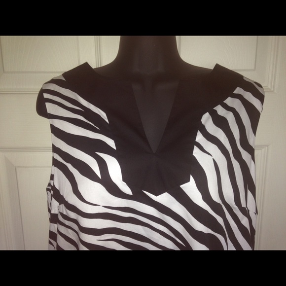 🎉SOLD🎉Michael Kors  Zebra Print Sundress Dress - Picture 3 of 4