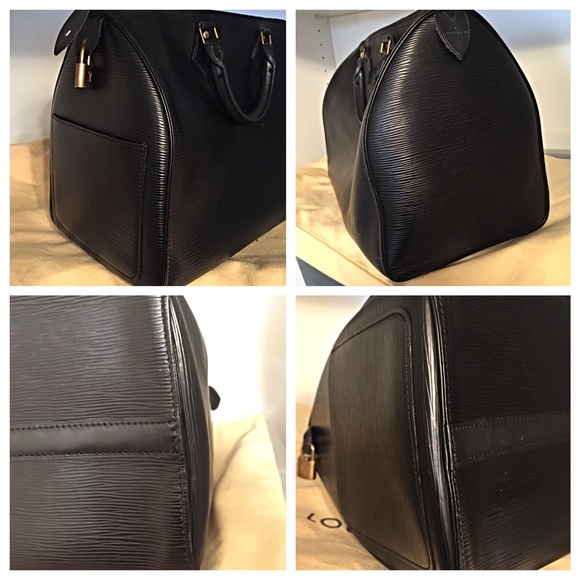 ADDITIONAL PICS LOUIS VUITTON BLACK EPI SPEEDY 35