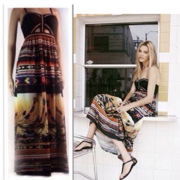LF Stores PEYOTE MAXI DRESS 4 US/8 AU NWT - Picture 1 of 4
