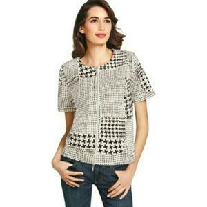 CAbi patterned bomber jacket