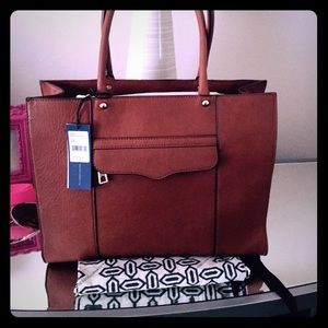 NWT LIGHT BROWN REBECCA MINKOFF TOTE
