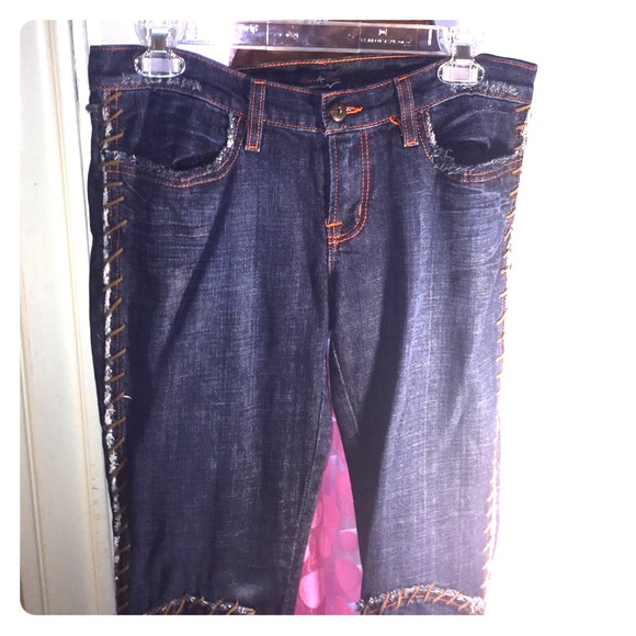 Boho/retro People for Peace jeans
