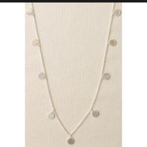 Stella and Dot Silver Disc Layering Necklace