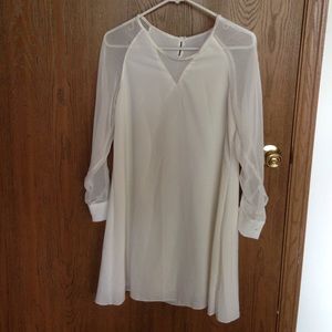 White long sleeved dress