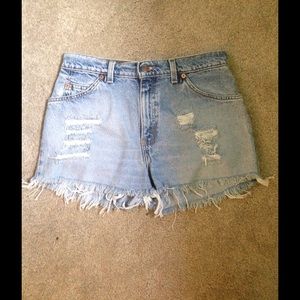 skull high wasted shorts
