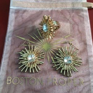 Earrings and ring set