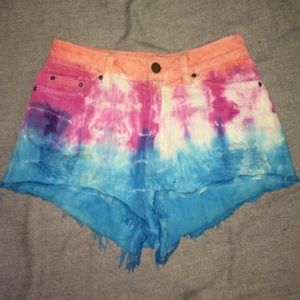 BDG tie dye shorts