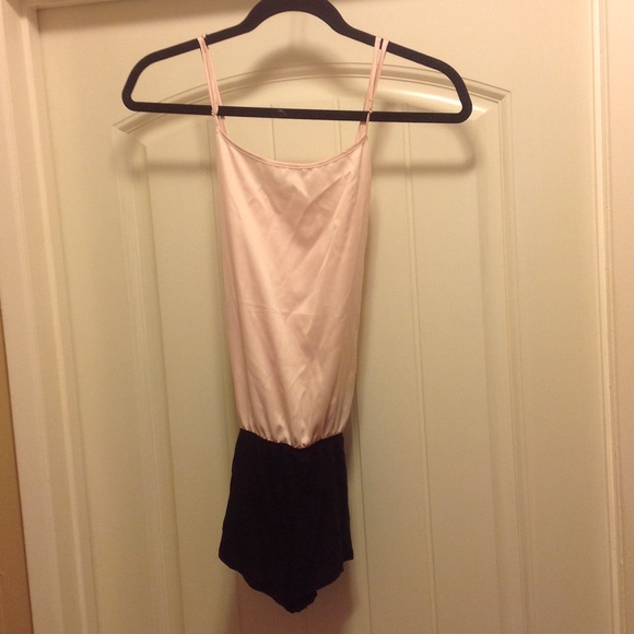 Victoria Secret Cream and Black Romper - Picture 1 of 3