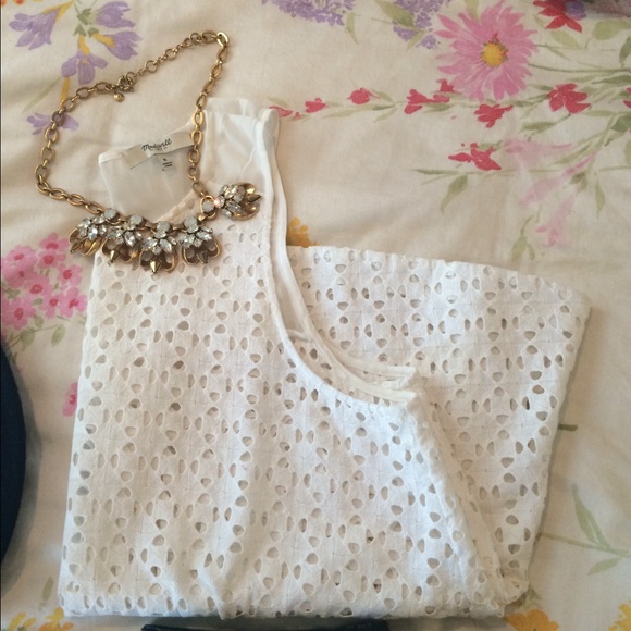 Madewell Starstitch Eyelet Shell - Picture 3 of 4