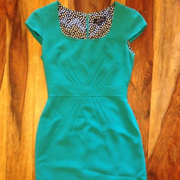Tahari Teal Sheath