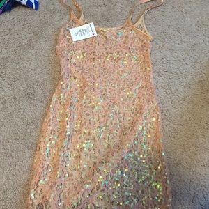 Spaghetti strap lace tank