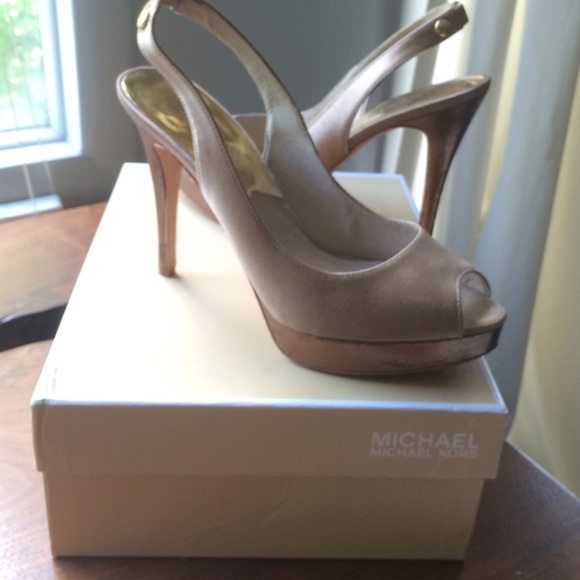 MICHAEL Michael Kors Peep Toe Sling Backs