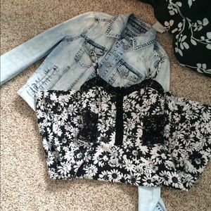 Bethany Mota daisy dress and Jean jacket!