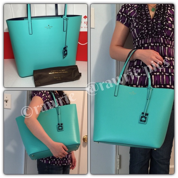 kate spade Handbags - New Kate Spade blue navy leather tote