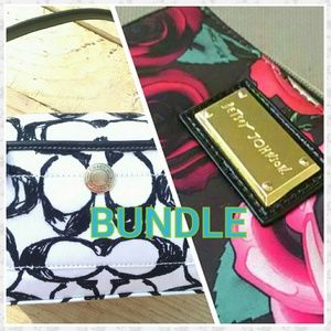 Betsey Rosy Trails Wallet/Authentic Coach Mini