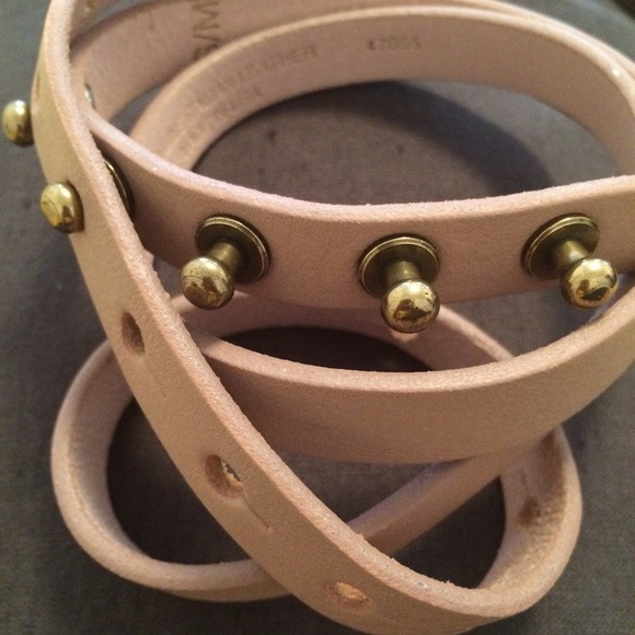 JCrew S/M Rose Italian Leather Belt (NWOT)