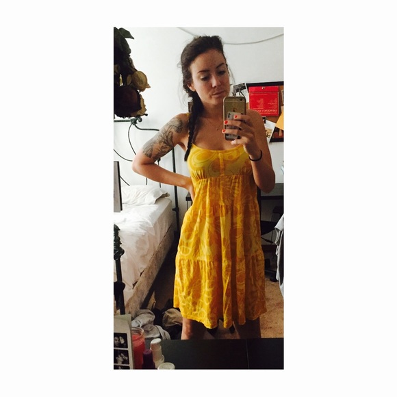 YELLOW ROXY SUNDRESS