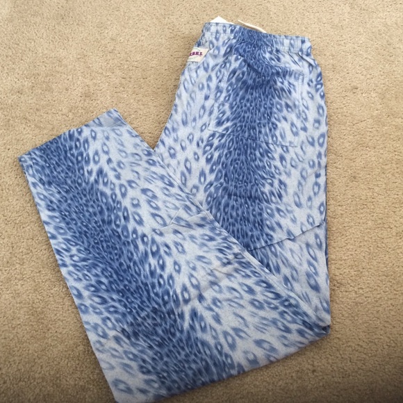 SCRUBS brand elastic jungle blues unisex pants