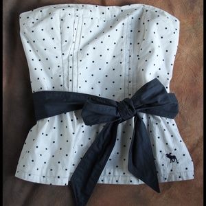 Strapless Abercrombie top
