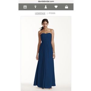 David's bridal bridesmaid dress- long