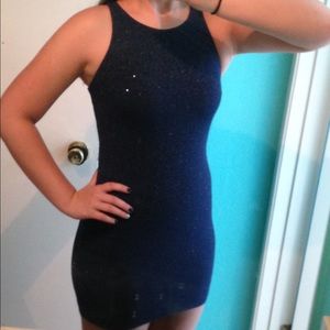 Royal blue short tight cocktail dress