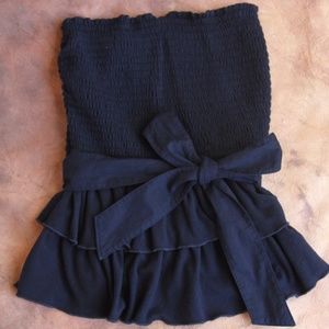 Strapless dark blue Hollister top
