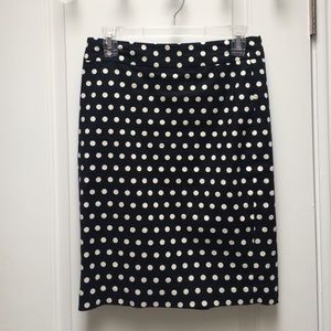 Banana Republic Factory polka dot pencil skirt