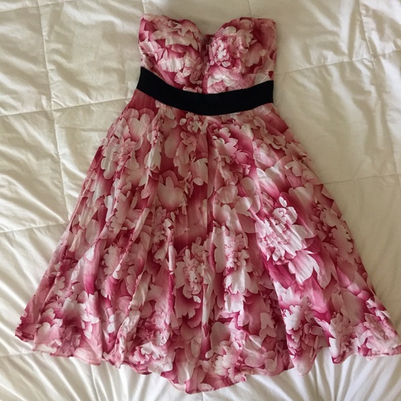 Pink dress from anthropologie