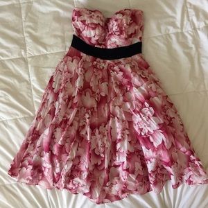 Pink dress from anthropologie