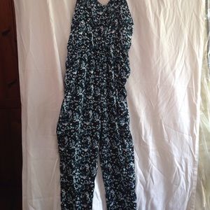 Blue black jumpsuit