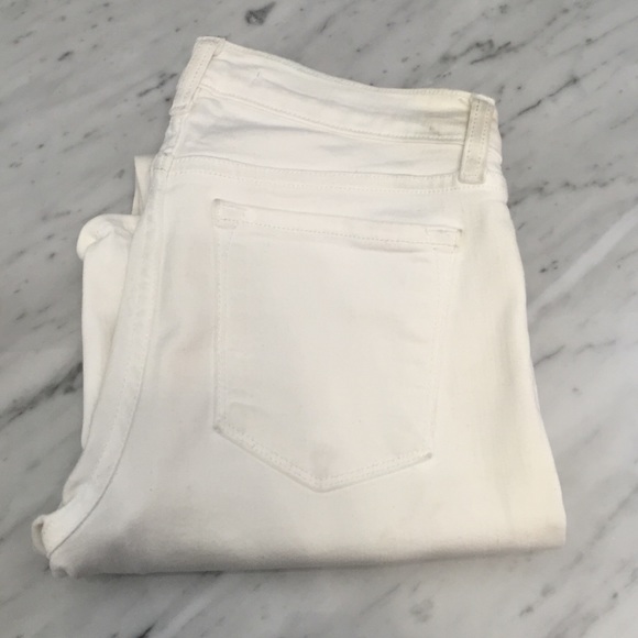 JBrand size 25 white jean ankle crop midrise
