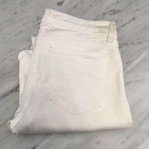 JBrand size 25 white jean ankle crop midrise