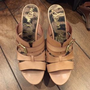 Sam Edelman chunky tan heel