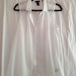 White buttoned down shirt