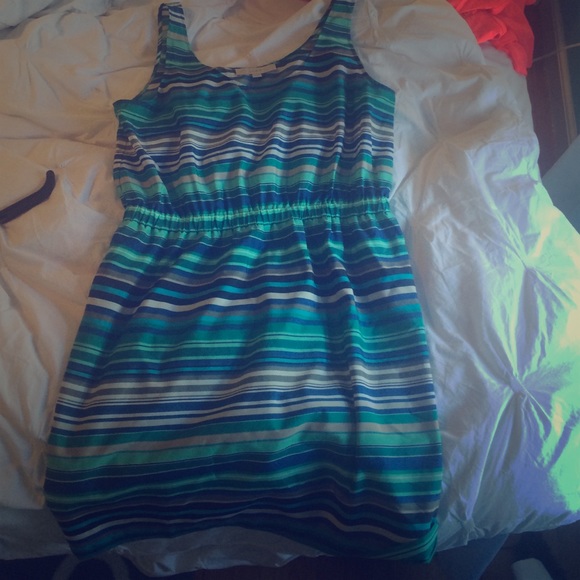 Loft stripes dress NEVER BEEN WORN
