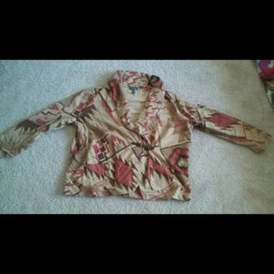 Cotton Blazer with buckle closure