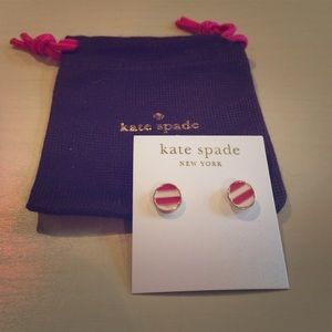 NWT Kate Spade Striped Studs