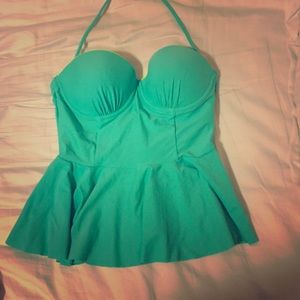 Peplum Bathing Suit Top