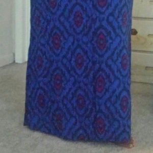 Blue and Purple Maxi Skirt