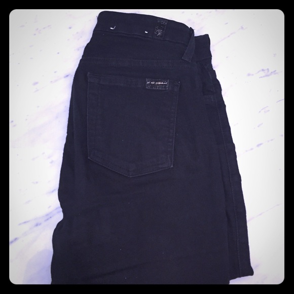 7 For All Mankind black slim illusion jeans size25