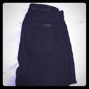 7 For All Mankind black slim illusion jeans size25