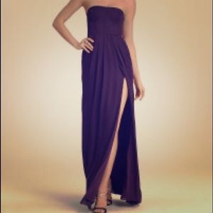 Bcbgmaxazria strapless gown size 0