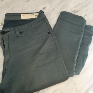 Rag & Bone light green legging jeans