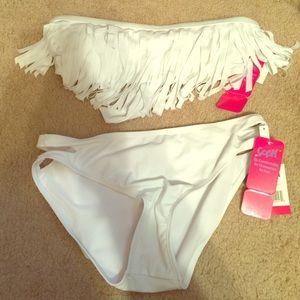 White swim suit