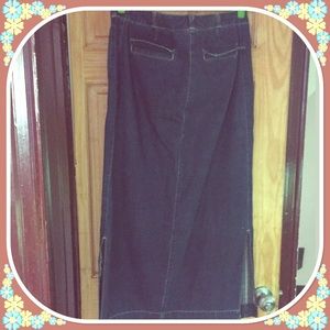 Old navy long denim skirt