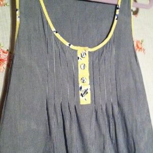 Striped Cotton Nightgown