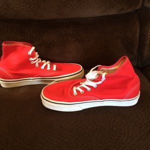 Red hightop vans